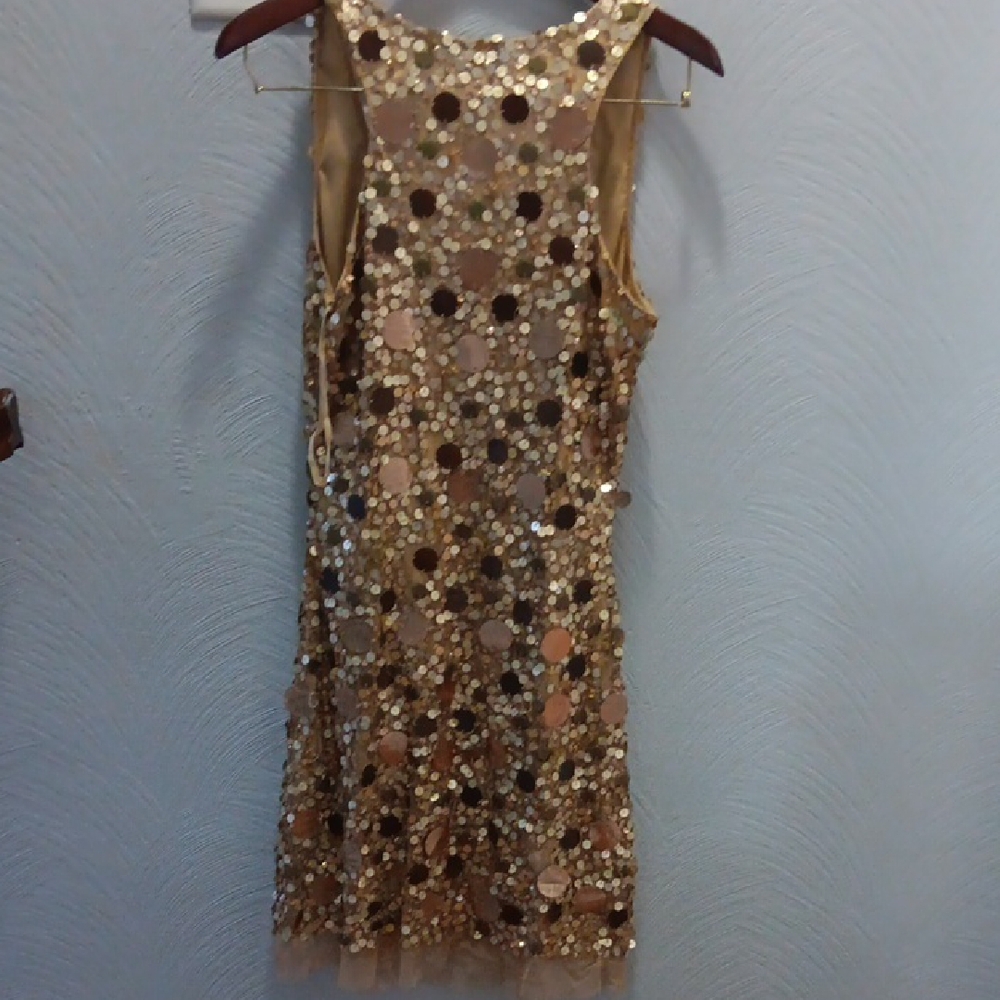 Adrianna Papell Metallic Sequin Mini Dress - Picture 5 of 6